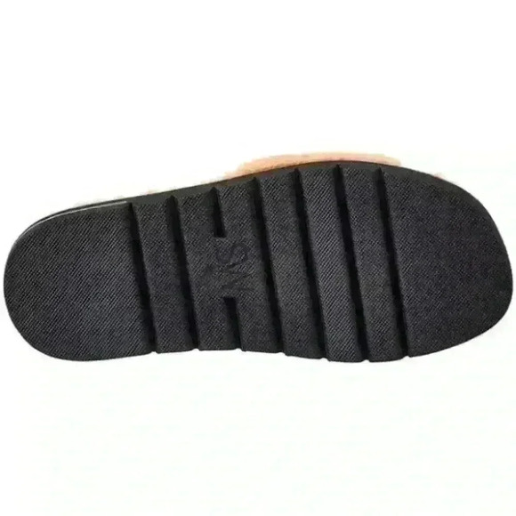 Stuart Weitzman Tan Fuzzy Flats - Picture 7 of 12